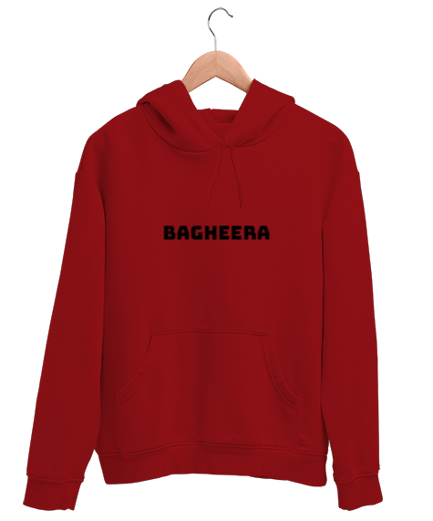 Tisho - BAGHEERA Kırmızı Unisex Kapşonlu Sweatshirt