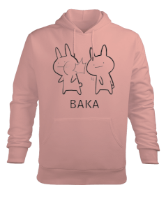 Baka Yazılı Erkek Kapüşonlu Hoodie Sweatshirt