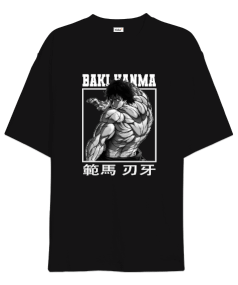 Baki Anime Tasarım Baskılı Oversize Unisex Tişört