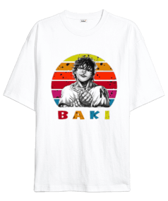 Baki Anime Tasarım Baskılı Oversize Unisex Tişört