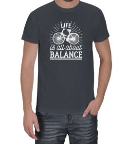 Balance Smoked Casual Erkek Tişört