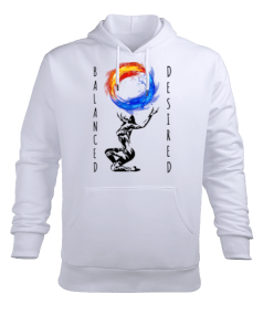 BalancedDesired Erkek Kapüşonlu Hoodie Sweatshirt