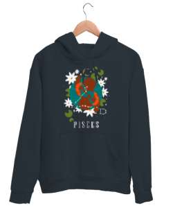 BALIK BURCU Füme Unisex Kapşonlu Sweatshirt