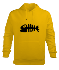 Balık Erkek Kapüşonlu Hoodie Sweatshirt