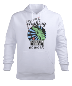 Balık Tutma - Fishing Erkek Kapüşonlu Hoodie Sweatshirt