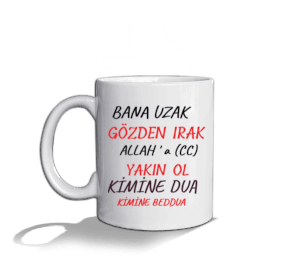 BANA UZAK Beyaz Kupa Bardak