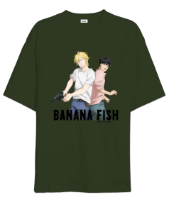 Banana Fish Anime Tasarım Baskılı Oversize Unisex Tişört