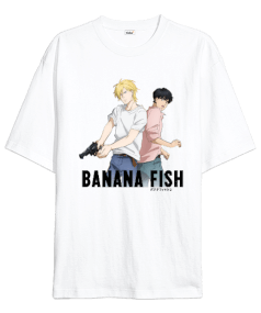 Banana Fish Anime Tasarım Baskılı Oversize Unisex Tişört