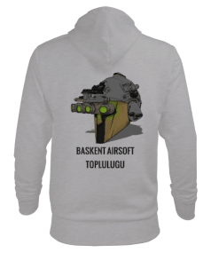 Başkent Airsoft Topluluğu Erkek Kapüşonlu Hoodie Sweatshirt