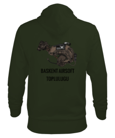 Başkent Airsoft Topluluğu Erkek Kapüşonlu Hoodie Sweatshirt