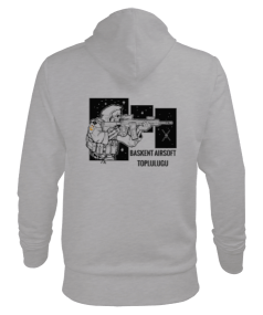 Başkent Airsoft Topluluğu Erkek Kapüşonlu Hoodie Sweatshirt