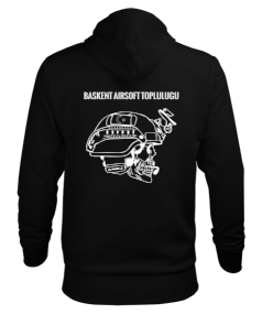 Başkent Airsoft Topluluğu Sweatshirt Erkek Kapüşonlu Hoodie Sweatshirt