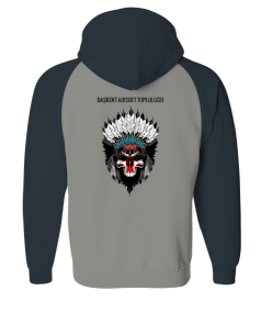 Başkent Airsoft Topluluğu Sweatshirt Parçalı Orjinal Reglan Hoodie Unisex Sweatshirt