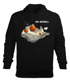 Basketball Erkek Kapüşonlu Hoodie Sweatshirt