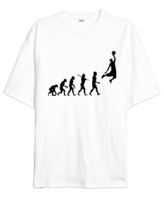 basketball evolution Oversize Unisex Tişört