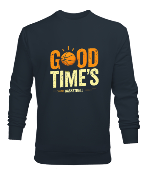 Tisho - Basketbol - Good Times Basketball Füme Erkek Sweatshirt