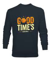 Basketbol - Good Times Basketball Füme Erkek Sweatshirt - Thumbnail