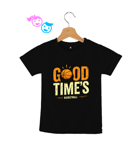 Tisho - Basketbol - Good Times Basketball Siyah Çocuk Unisex