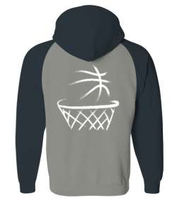 BASKETBOL Gri/Füme Orjinal Reglan Hoodie Unisex Sweatshirt