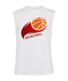 basketbol Kesik Kol Unisex Tişört