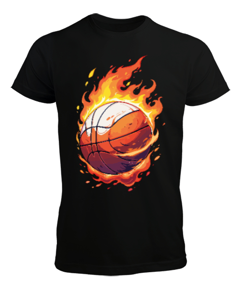 Tisho - Basketbol Siyah Erkek Tişört