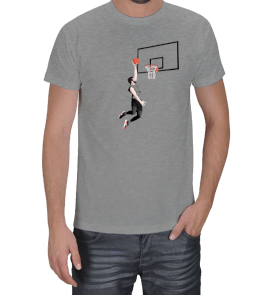 Basketbol Smaç Erkek Tişört Erkek Tişört