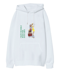 BAVULLARIM VE BEN Oversize Unisex Kapüşonlu Sweatshirt