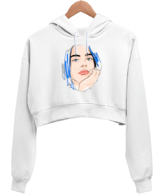 Bayan Giyim Billie Eilish Kadın Crop Hoodie Kapüşonlu Sweatshirt