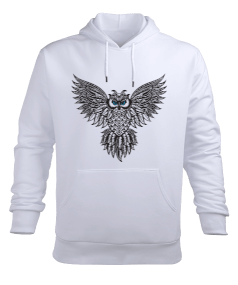 Baykuş Owl Erkek Kapüşonlu Hoodie Sweatshirt