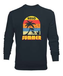 Baywatch, Camper ve Sörf. Miami Kaliforniya Füme Erkek Sweatshirt