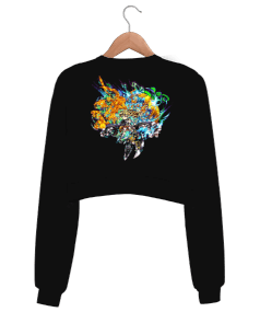 BB002- Brave FrontierTasarım Kadın Crop Sweatshirt