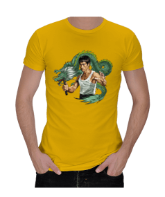 BB005 - Bruce Lee Dragon Tasarımlı Erkek Regular Kesim Tişört