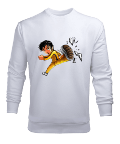 BB006 - Bruce Lee Tekmesi Erkek Sweatshirt