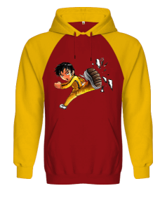 BB006 - Bruce Lee Tekmesi Orjinal Reglan Hoodie Unisex Sweatshirt