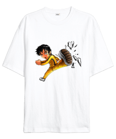 BB006 - Bruce Lee Tekmesi Oversize Unisex Tişört