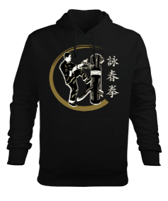 BB008 - Wing Chun Dummy Erkek Kapüşonlu Hoodie Sweatshirt