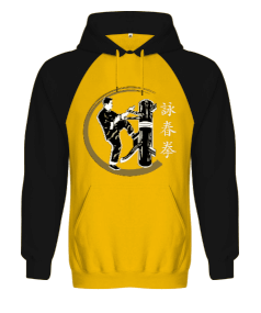 BB008 - Wing Chun Dummy Orjinal Reglan Hoodie Unisex Sweatshirt