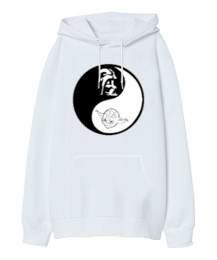 BB011 - Ying Yang Oversize Unisex Kapüşonlu Sweatshirt