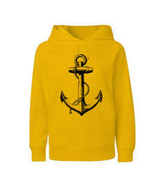 BB012 Anchor Tasarım Çocuk Unisex Hoodie Kapüşonlu