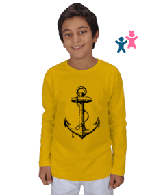 BB012 Anchor Tasarım Çocuk Unisex Uzunkollu