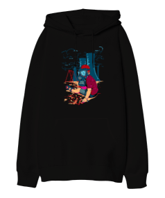 BB014 - Help Oversize Unisex Kapüşonlu Sweatshirt