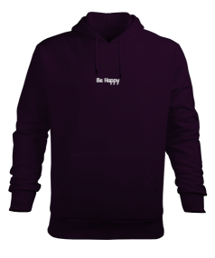 Be Happy Erkek Kapüşonlu Hoodie Sweatshirt