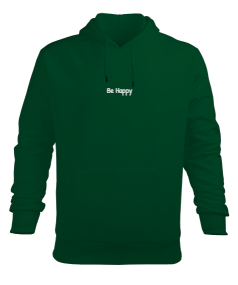 Be Happy Erkek Kapüşonlu Hoodie Sweatshirt