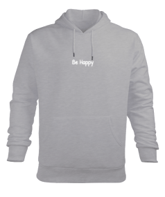 Be Happy Erkek Kapüşonlu Hoodie Sweatshirt