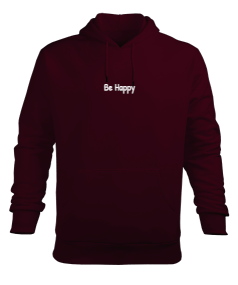 Be Happy Erkek Kapüşonlu Hoodie Sweatshirt