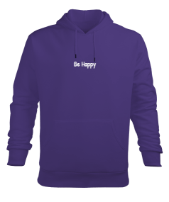 Be Happy Erkek Kapüşonlu Hoodie Sweatshirt