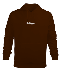 Be Happy Erkek Kapüşonlu Hoodie Sweatshirt