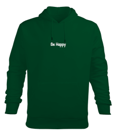 Be Happy Erkek Kapüşonlu Hoodie Sweatshirt