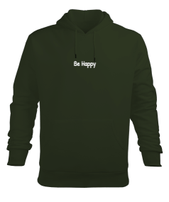 Be Happy Erkek Kapüşonlu Hoodie Sweatshirt