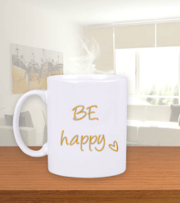 Be happy kupa Beyaz Kupa Bardak